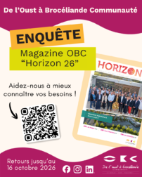 De l'Oust à Brocéliande Communauté lance une enquête concernant le magazine communautaire "Horizon 26".